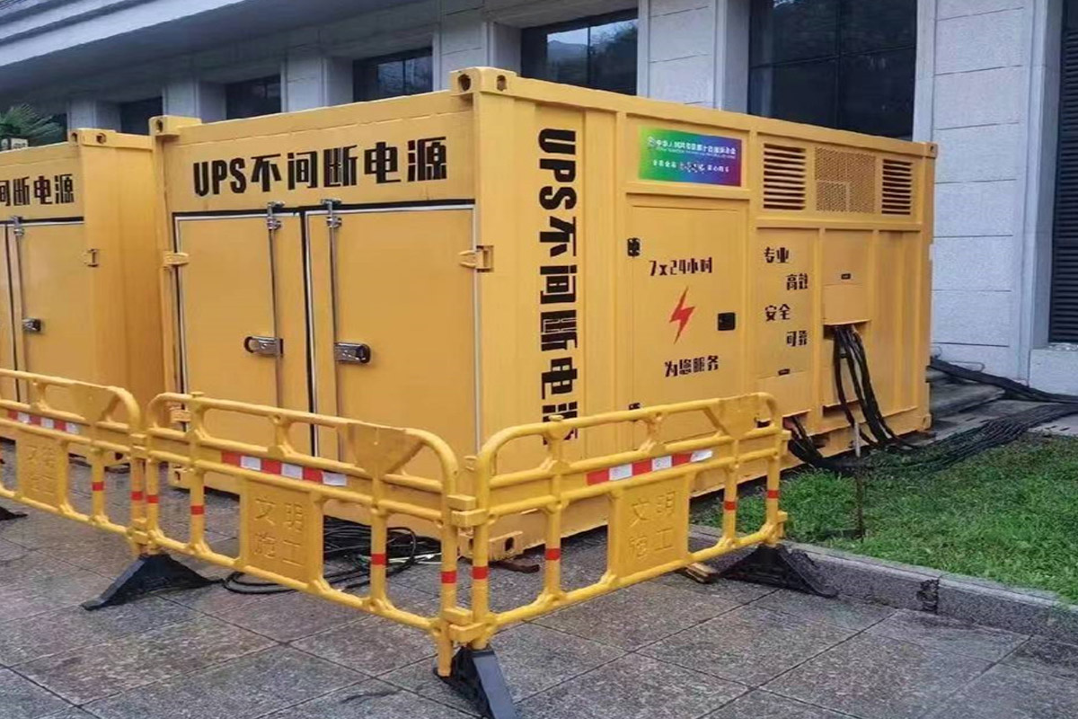 山阴发电机租赁施工现场