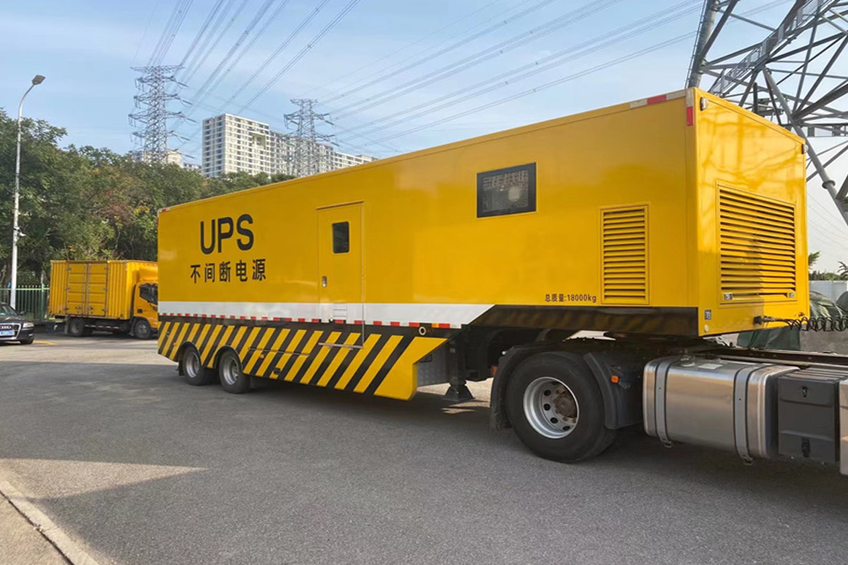 山阴发电机租赁施工现场