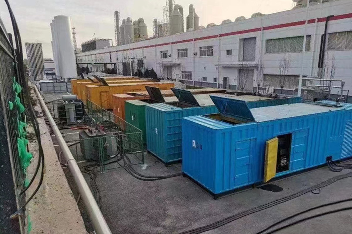 山阴发电机租赁施工现场
