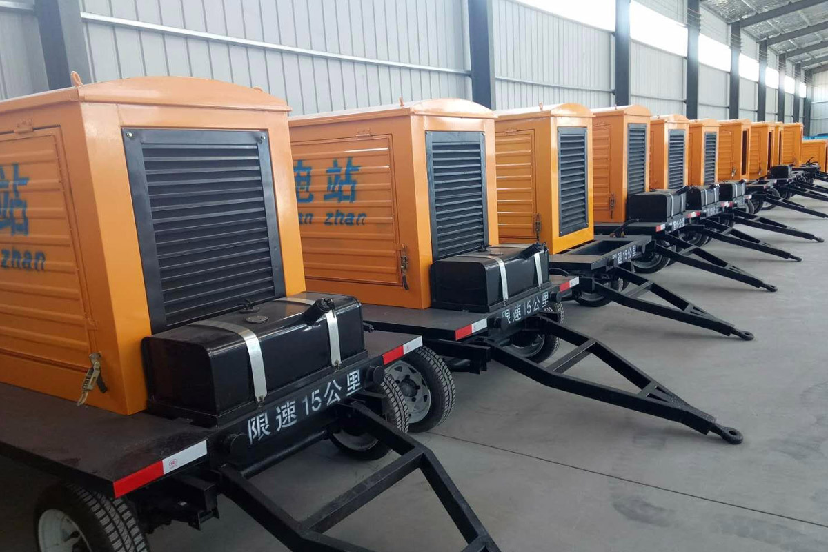 山阴发电机租赁施工现场